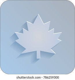 Web icon forest tree from white paper