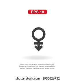 web icon gender sign isolated on white background. Simple vector illustration.