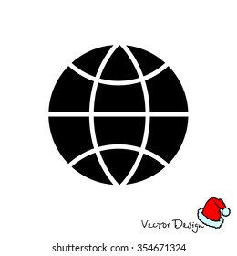 Web icon. Globe