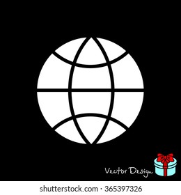 Web icon. Globe