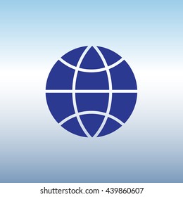 Web icon. Globe