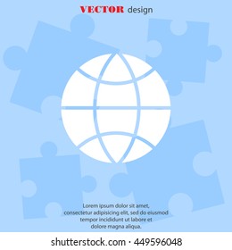 Web icon. Globe