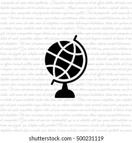 Web icon. Globe