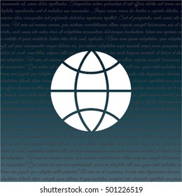 Web icon. Globe