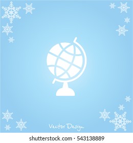 Web icon. Globe
