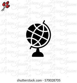 Web icon. Globe