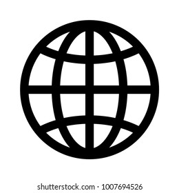 web icon, globe icon vector