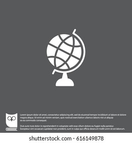 Web icon. Globe. vector illustration