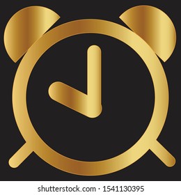 web icon in a golden gradient on a black background vector