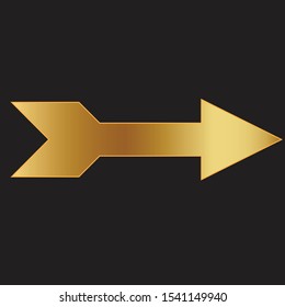 web icon in a golden gradient on a black background vector