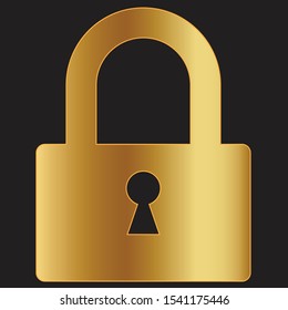 web icon in a golden gradient on a black background vector