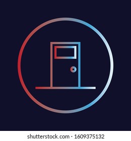 Web Icon Gradient Color Real Estate Design Theme