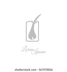 Web icon. Hair, hair scheme