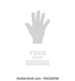 Web icon. Hand, bunch of fives