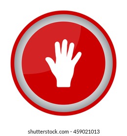 Web icon. Hand, bunch of fives