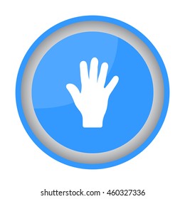 Web icon. Hand, bunch of fives