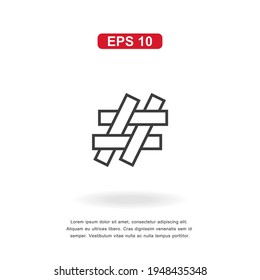 símbolo de etiqueta de icono web aislado en fondo blanco. Ilustración vectorial simple.
