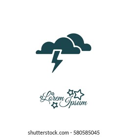 Web icon. Haze (storm), clouds. Thunderclouds