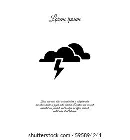 Web icon. Haze (storm), clouds. Thunderclouds