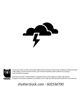 Web icon. Haze (storm), clouds. Thunderclouds