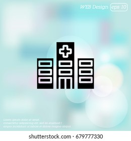Web icon. Hospital
