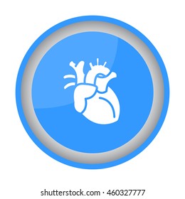 Web icon. Human heart