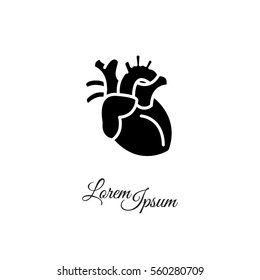 Web icon. Human heart