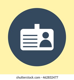 Web Icon of Identity Card.