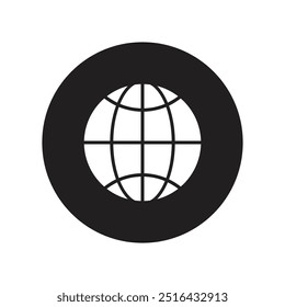 Ilustración de icono de Web. Icono plano