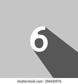 Web icon  illustration, number collection - 6