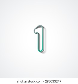 Web icon  illustration, number collection - 1