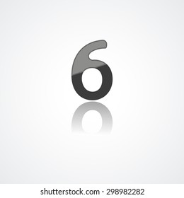 Web icon  illustration, number collection - 6