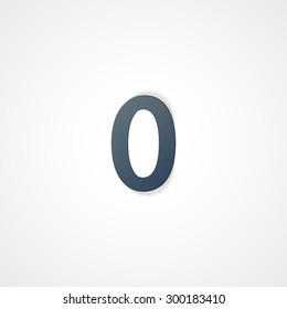 Web icon  illustration, number collection - 0