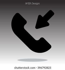 Web icon. Incoming call