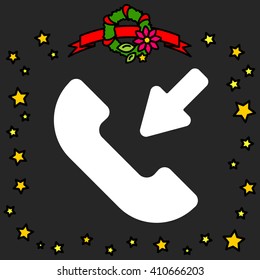 Web icon. Incoming call