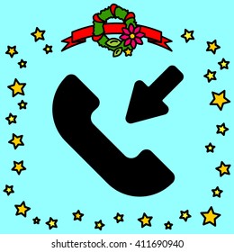 Web icon. Incoming call