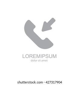 Web icon. Incoming call