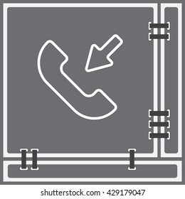 Web icon. Incoming call