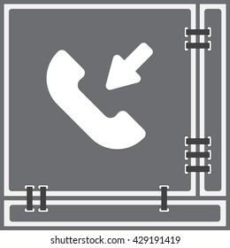 Web icon. Incoming call