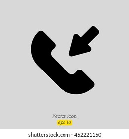Web icon. Incoming call