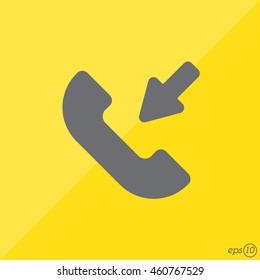 Web icon. Incoming call