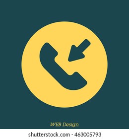 Web icon. Incoming call
