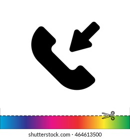 Web icon. Incoming call