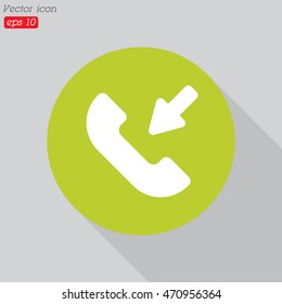 Web icon. Incoming call