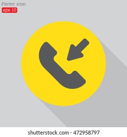Web icon. Incoming call