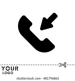 Web icon. Incoming call