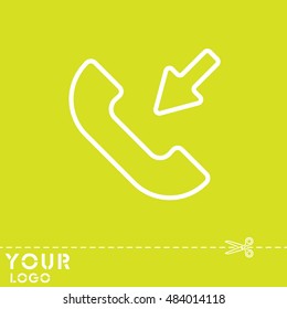 Web icon. Incoming call