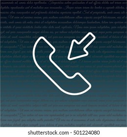 Web icon. Incoming call