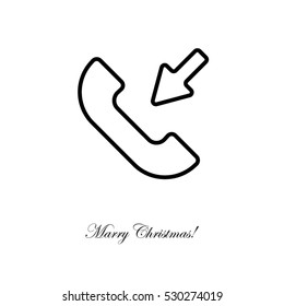 Web icon. Incoming call