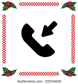 Web icon. Incoming call